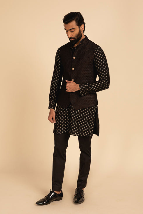 Banarasi Nehru Jacket Set